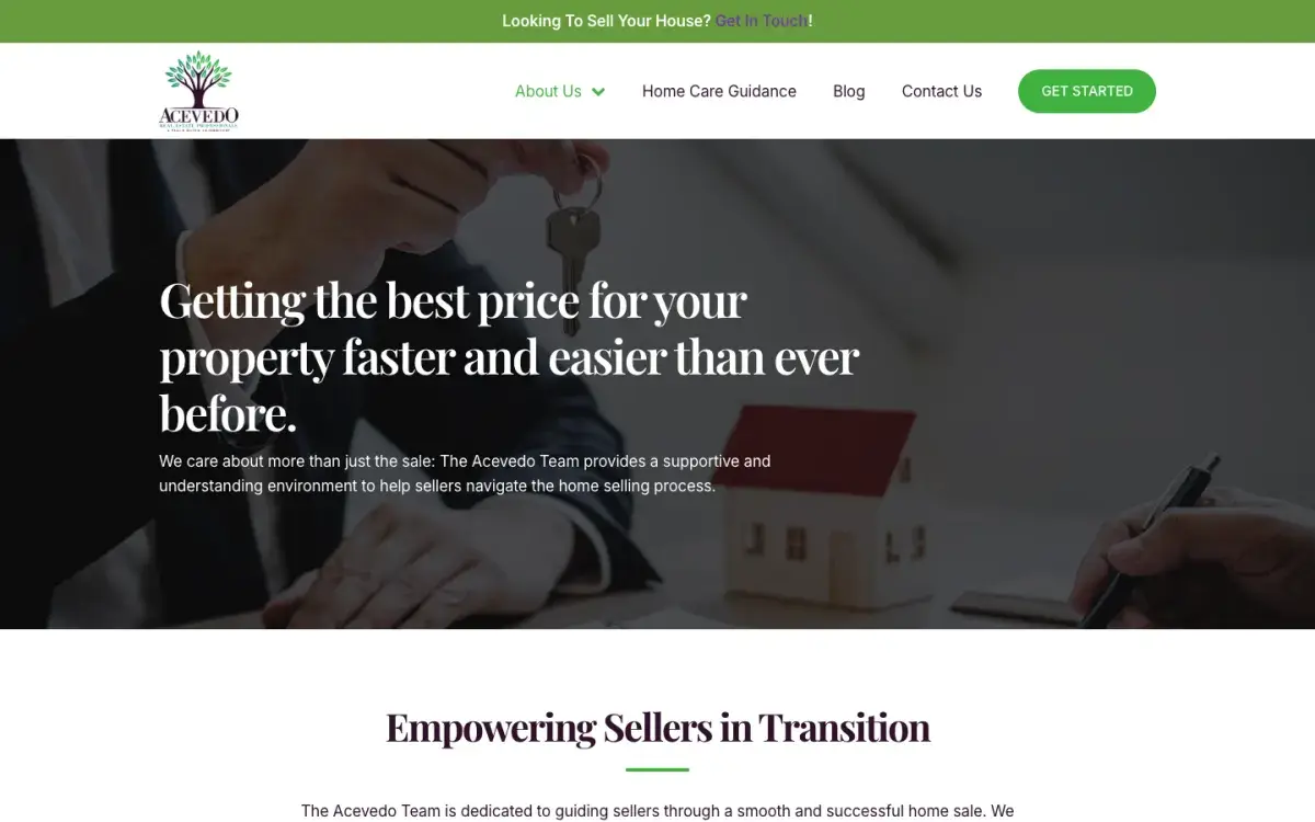About page: Empowering Sellers in Transition
