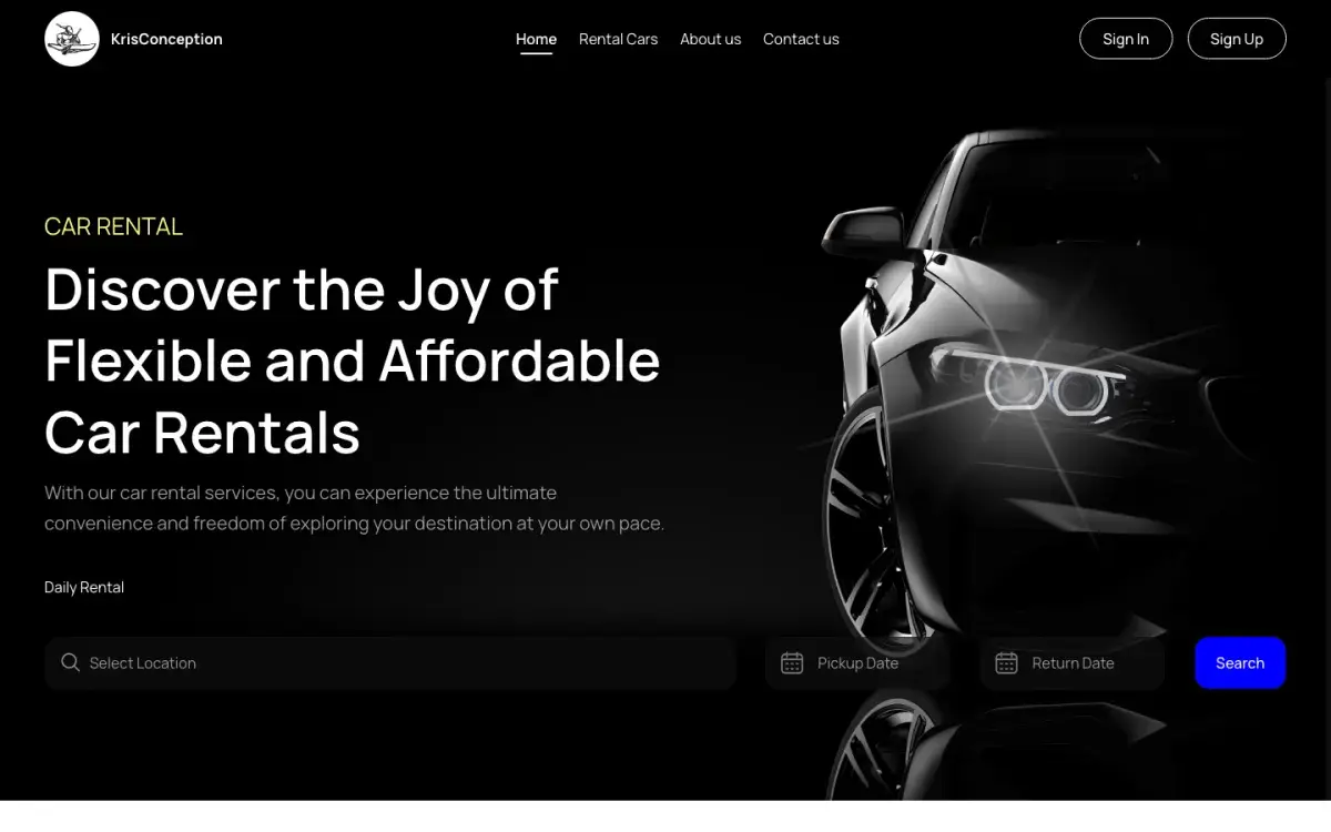 KrisConception business web application
