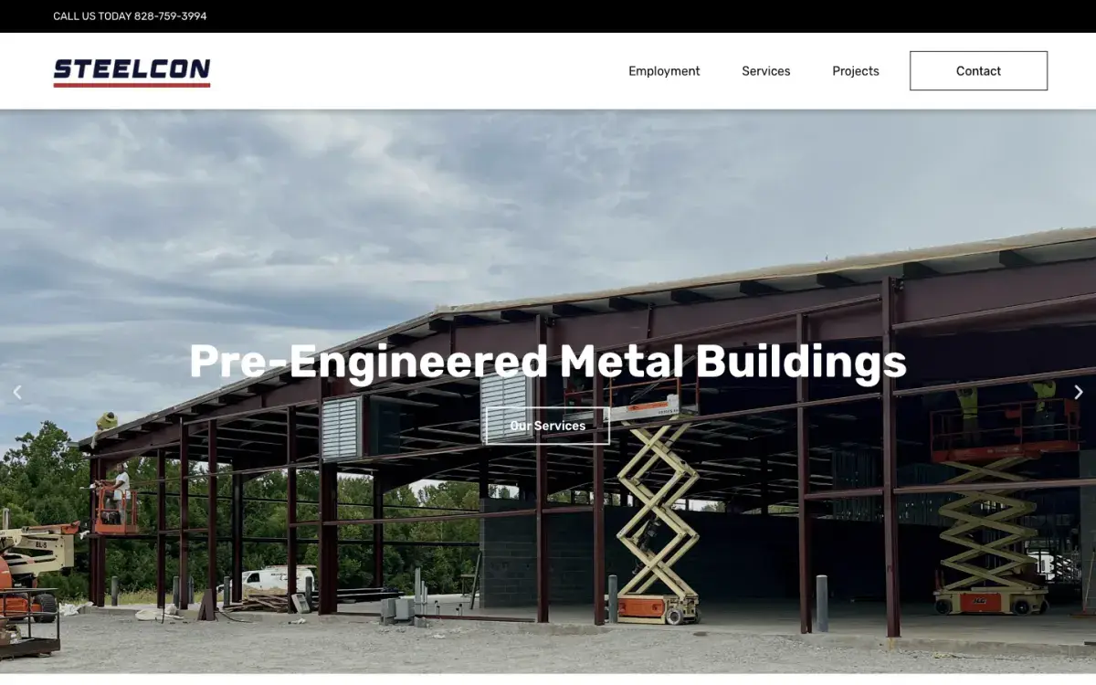 Steelcon Builders homepage